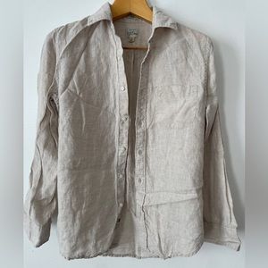 J Crew mens linen shirt